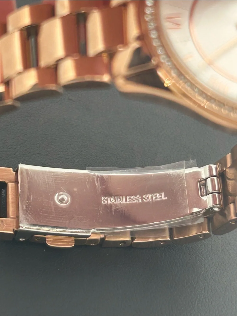 Michael Kors Rose Gold and White Crystal Accent Women's Watch